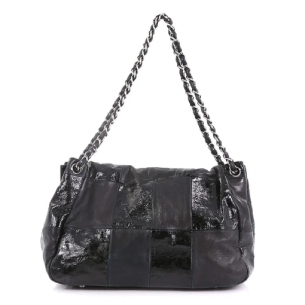 ๐ CHANEL ๐ BROOKLYN PATCHWORK HOBO ACCORDION RARE BAG LARGE FLAP LEATHER - Picture 6 of 15